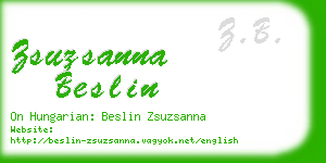 zsuzsanna beslin business card